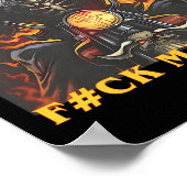 Autisme Powered F#ck Machine Grappig Skelet Meme Poster (Hoek)