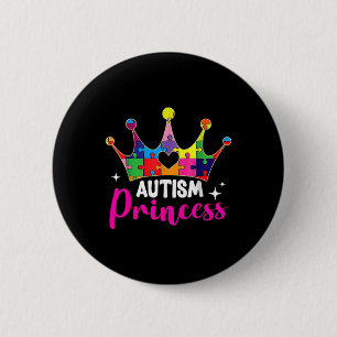 Autisme Prinses Dochter Autisme Bewustzijn Ronde Button 5,7 Cm