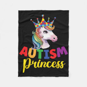 Autisme Prinses Schattig Eenhoorn Dochter Meisje A Fleece Deken