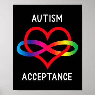 Autisme Pro Acceptatie Oneindigheidssymbool Voor N Poster