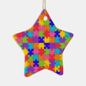 autisme puzzel keramisch ornament (Rechts)