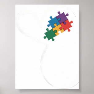 Autisme Puzzel Liefde Autisme Bewustzijn Poster