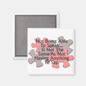 "Autisme puzzel" magneet (Voorkant / Achterkant)