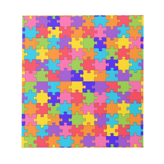 autisme puzzel notitieblok (Voorkant)