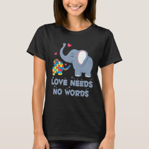 Autisme-puzzel Olifant Autisme Bewustzijnsdag Gift T-shirt