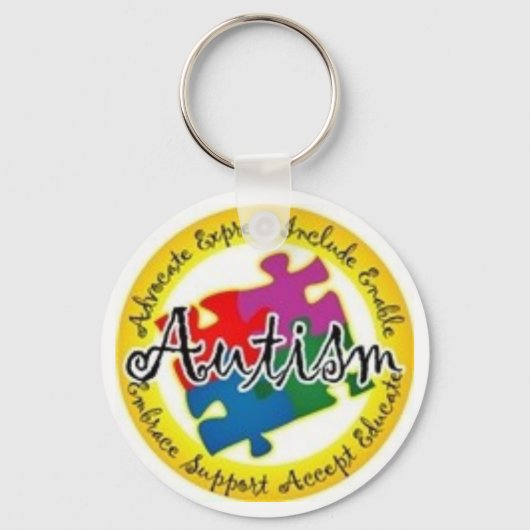 autisme puzzel sleutelhanger (Voorkant)