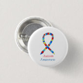 Autisme Puzzle Awareness Ribbon Custom Pins Ronde Button 3,2 Cm (Voorkant /achterkant)