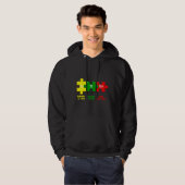 Autisme Puzzle Chemistry Time Table Elements Autis Hoodie (Voorkant volledig)
