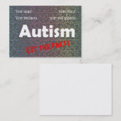 autisme puzzle-kaartensjabloon visitekaartje (Voorkant / Achterkant)