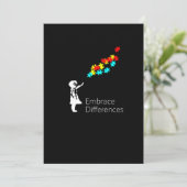 Autisme Puzzle Piece Tshirt Autistic awareness Save The Date (Staand voorkant)