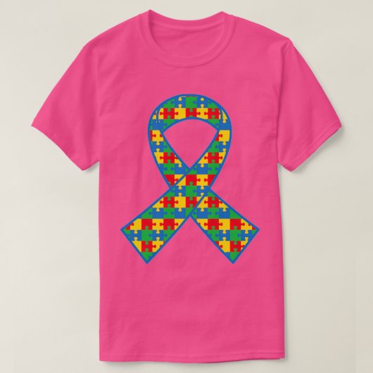 Autisme Puzzle Ribbon Autism T-shirt (Design voorkant)