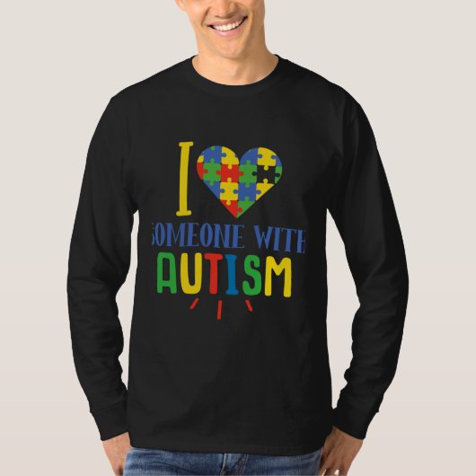 Autisme Puzzle Ribbon Sign Autism Idee T-shirt (Voorkant)