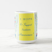 Autisme Puzzle Sensibilisation Ruban Angel Mug (Centre)