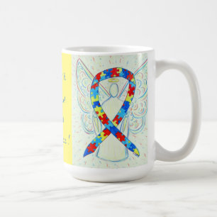 Autisme Puzzle Sensibilisation Ruban Angel Mug