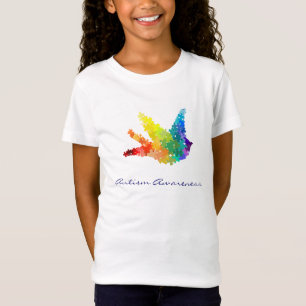 Autisme Rainbow Puzzle Bird T-shirt