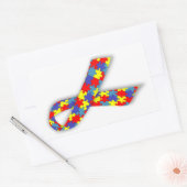 Autisme Rechthoekige Sticker (Envelop)
