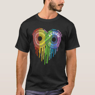 Autisme Regenboog Oneindigheidssymbool Asd-bewustz T-shirt