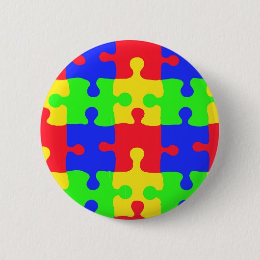 Autisme Ronde Button 5,7 Cm (Voorkant)
