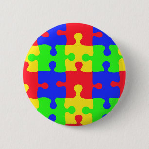 Autisme Ronde Button 5,7 Cm