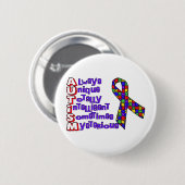 Autisme Ronde Button 5,7 Cm (Voorkant /achterkant)