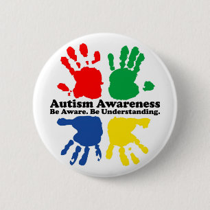 Autisme Ronde Button 5,7 Cm