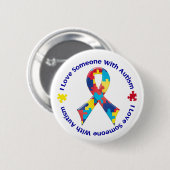 Autisme Ronde Button 5,7 Cm (Voorkant /achterkant)
