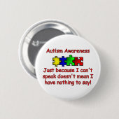 Autisme Ronde Button 5,7 Cm (Voorkant /achterkant)