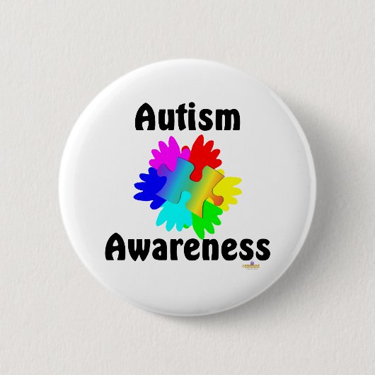 Autisme Ronde Button 5,7 Cm (Voorkant)