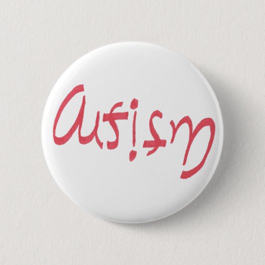 Autisme Ronde Button 5,7 Cm (Voorkant)