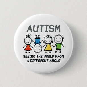Autisme Ronde Button 5,7 Cm