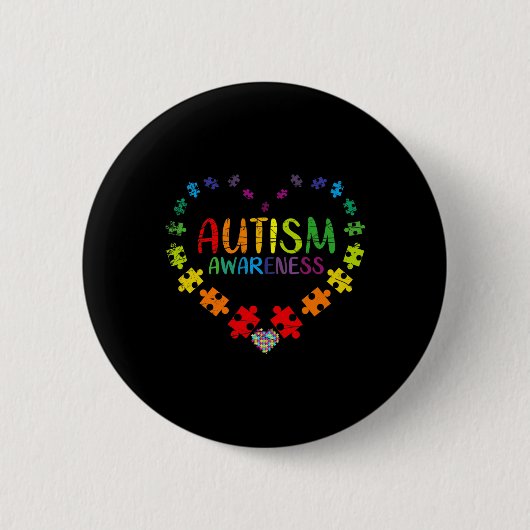 Autisme Ronde Button 5,7 Cm (Voorkant)