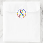Autisme Ronde Sticker (Tas)