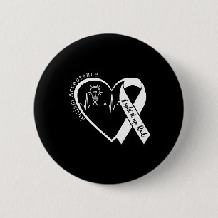 Autisme - Rood in plaats - Acceptatie Niet Bewustz Ronde Button 5,7 Cm