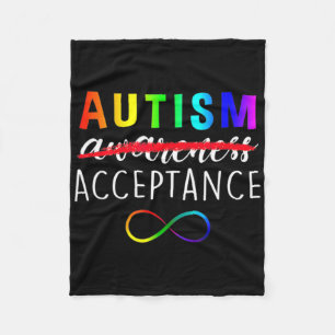 Autisme Rood in Plaats Acceptatie Niet Bewustzijn  Fleece Deken