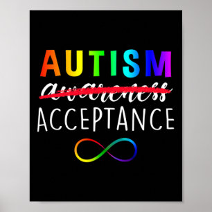 Autisme - Rood in plaats daarvan - Aanvaarding nie Poster