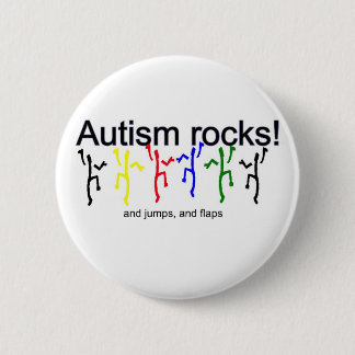 Autisme rotsen! ronde button 5,7 cm