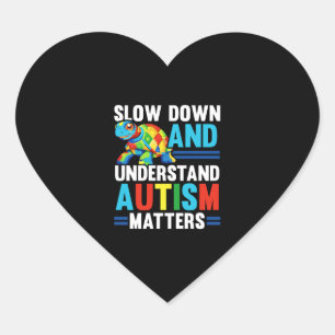 Autisme Schildpad Autistische puzzel Autisme Aware Hart Sticker