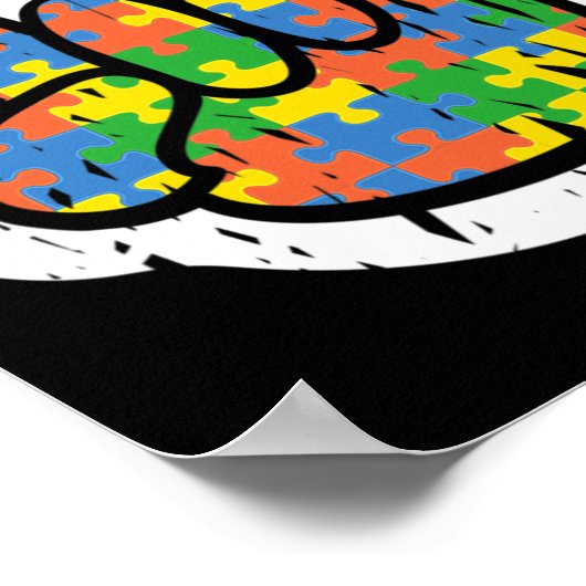 Autisme schommelende hand handicaps maand poster (Hoek)