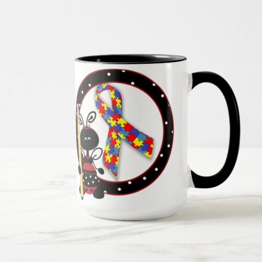 Autisme Sensibilisation aux abeilles Mug (Droite)