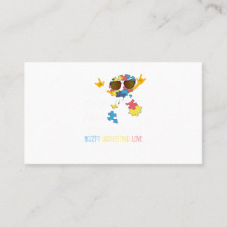 Autisme sensibiliserende shirten Autism shirten vo Visitekaartje