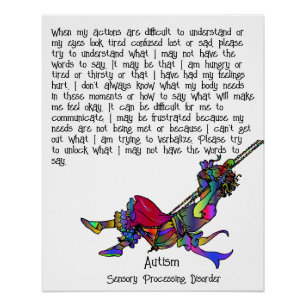 Autisme: Sensorische verwerkingsstoornis Poster (m Perfect Poster