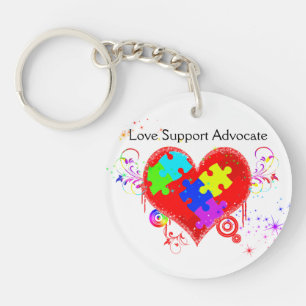 Autisme Shining Heart Sleutelhanger