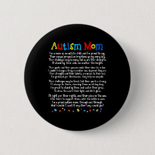Autisme Shirt is een soort Shirt voor autisme-bewu Ronde Button 5,7 Cm