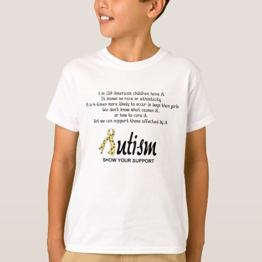 Autisme Show uw support Shirt (Voorkant)