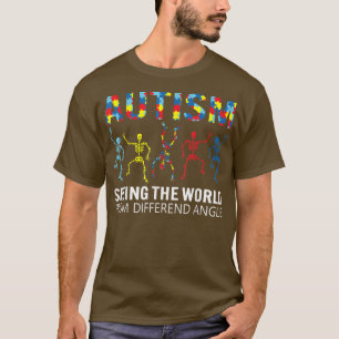 Autisme Skeleton die de wereld van een ander ziet T-shirt