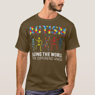 Autisme Skeleton die de wereld van een ander ziet T-shirt