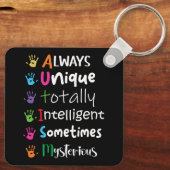 Autisme Sleutelhanger (Achterkant)