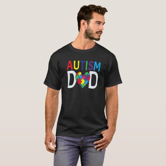 Autisme Spectrum Disorder Pap Proud Awareness Puzz T-shirt (Voorkant volledig)