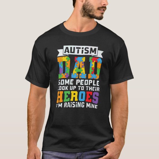 Autisme Spectrum Disorder Pap Proud Awareness Puzz T-shirt (Voorkant)