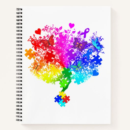 Autisme Spectrum Tree Notitieboek (Voorkant)